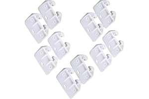 ONESWI 10 Pieces Plastic Drawer Guides Drawer Track Guides Replacement Parts Drawer Rail for Dressers Hutches and Drawer Systems