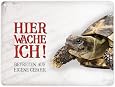SCHILDKRÖTE Reptil-Warnschild Aluminium 30,5x20 Cm – Selbstklebend Oder Mit Löchern, A4-Format