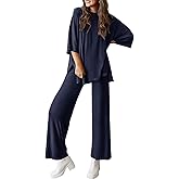 GFU Lounge Sets for Women 2 Piece Loungewear Short Sleeve Going Out Top Pants Sets Spring 2026 Airport Travel Outfits
