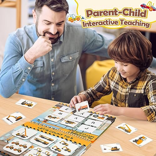 Boy Toys Montessori Toys for Toddlers, Newest Construction Vehicle Busy