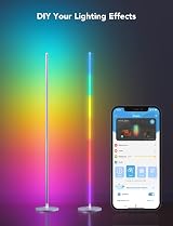 Govee LED Floor Lamp RGBIC Modern Silver Corner Lamp 61 Scene 8 Music view 2