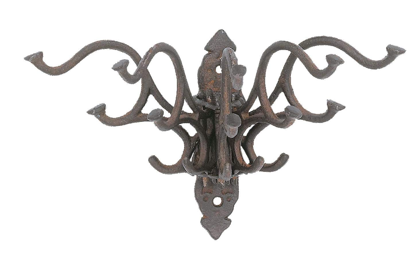 Photo 1 of Victorian Style Folding Coat Rack 5 Prong Swivel Hook