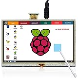 ELECROW 5 Inch Raspberry Pi Screen Touchscreen 800x480 TFT LCD Display HDMI Interface for Raspberry Pi 4B 3B+ 3B 2B+ BB Black