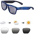 OhO Smart Glasses,Polarized Sunglasses with Bluetooth Speaker,Athletic/Outdoor UV Protection and Voice Control,Unisex(Transitional Lens)
