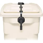 Blazer Brand Strong Strap, Outdoor Garbage Can Lid Lock (1 Kit) | Less mess from pests, wind, overflow &amp; spills | Fits most 32&ndash;96 gal bins, No tools required, Stretch to latch, Premium build