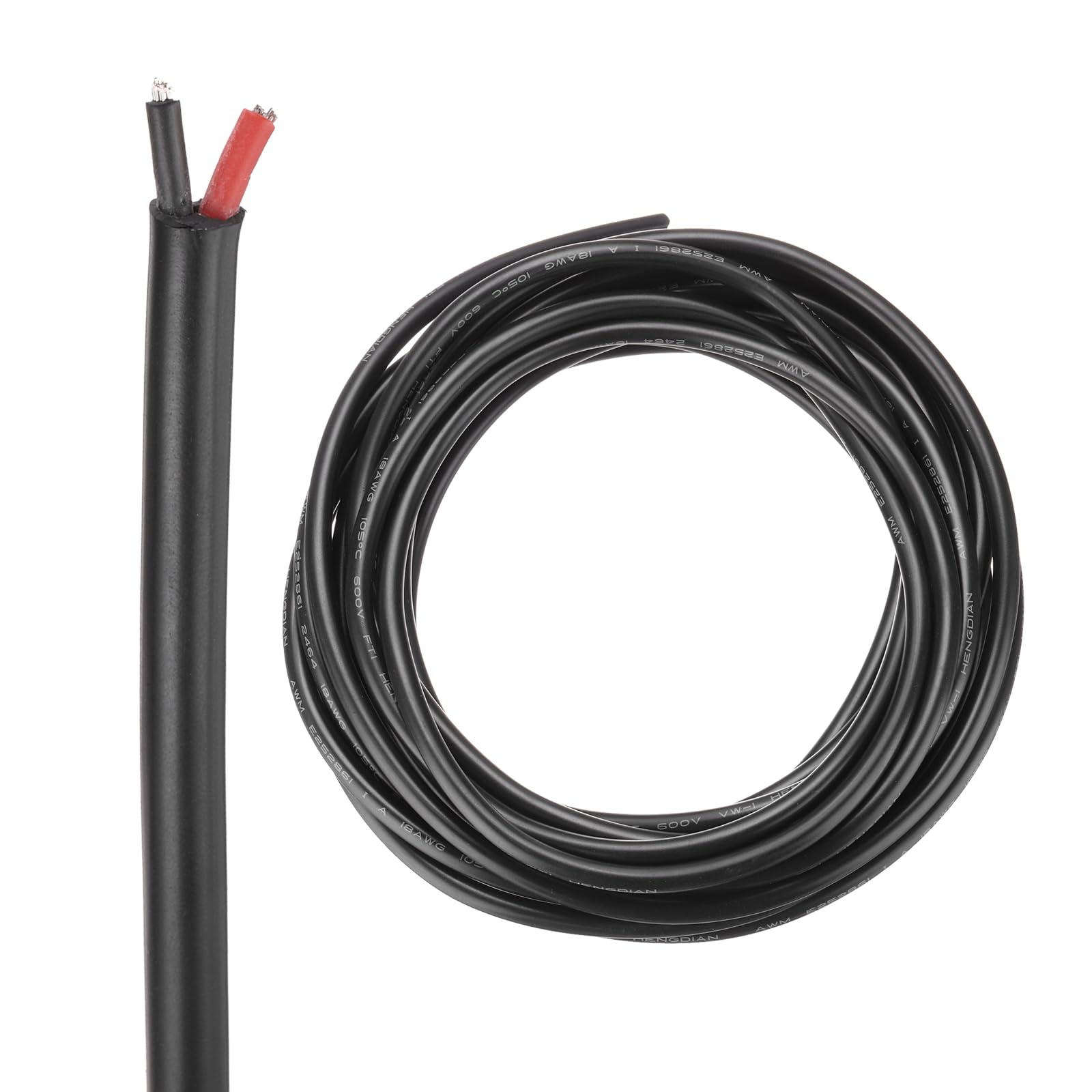 DMiotech 18AWG 18/2 2 Core CNC Wire (13 FT) UL2464 Tinned Copper Core 18 Gauge Cable Speaker Wire Electrical Wire Extension Cord for CNC Router Machine,Electrical Appliance