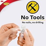 Command Clear Mini Hooks with Strips 30 Hooks 225g Damage Free view 3