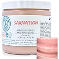 Penguin Pottery - Opaque Series - Carnation - Mid Fire Glaze, High Fire Glaze, Cone 5-6 for Mid Fire Clay, High Fire Clay - Ceramic Glaze Pottery (1 Pint | 16 oz | 473 ml)