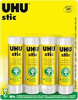Uhu Stic 4x40G 26 Glue Stick Brand UHU Solvent Free 98% Natural view 1