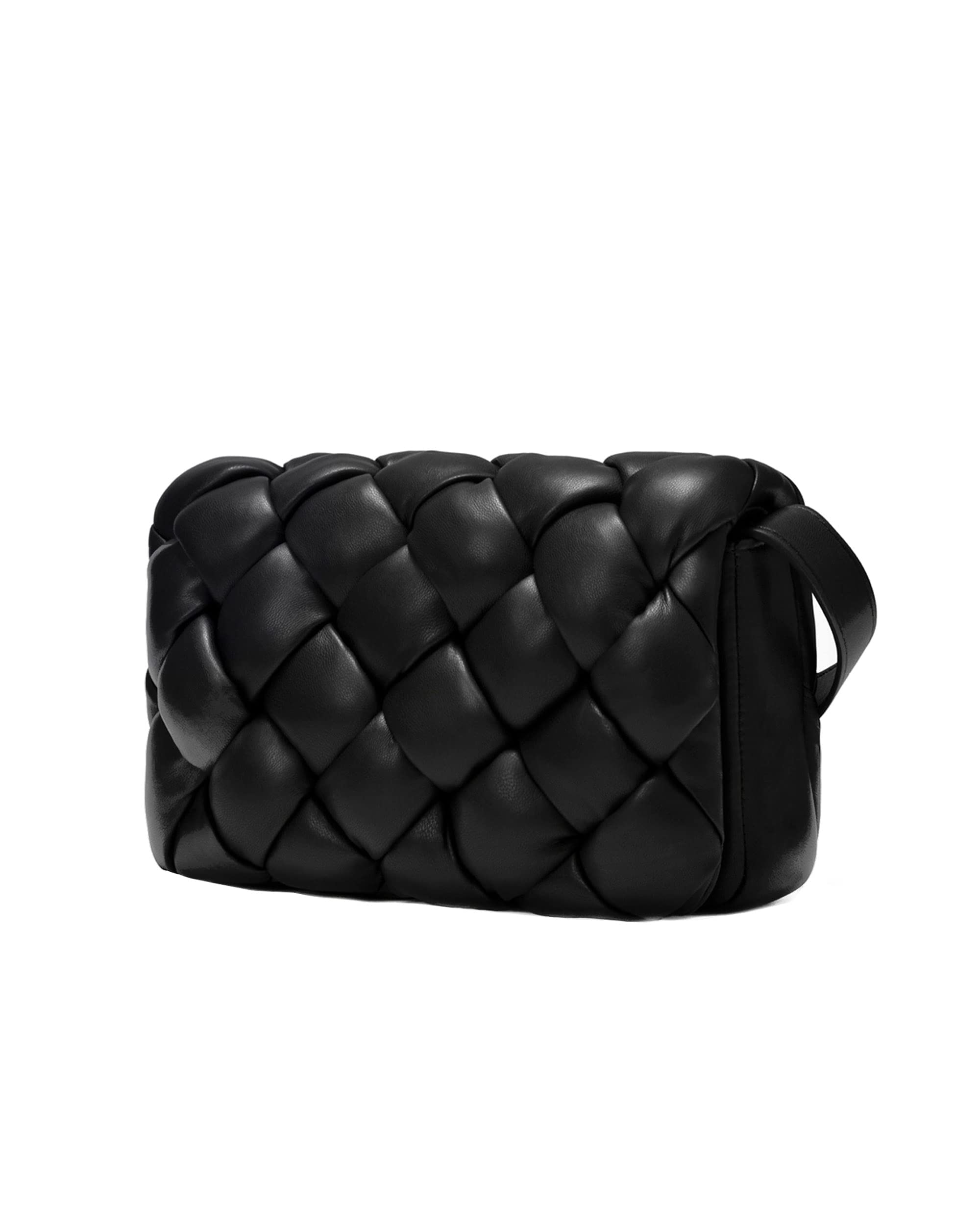 JW PEI Maze Women's Shoulder Bag, Crossbody, Adjustable Length, Simple, Lightweight, Small, Black