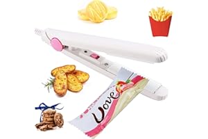 Karidge Mini Bag Sealer Heat Seal Kitchen Gadgets, Food Sealer Bag Resealer for Food Storage, Handheld Heat Sealer for Chips Bag, Cereal Bag, Mylar Bags, Color Street Nails Strips with Storage Case