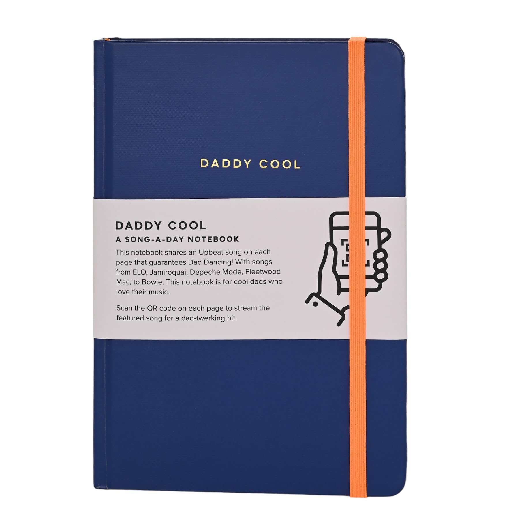 Widdop and Co Say It With Songs - A5 Hardback Notebook 96 Pages - Daddy Cool - Each Page Features a Unique Songs QR Code, Gifting & Present for Dad's, Father's Day, Music Lovers & Kids.