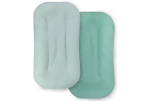 DORMLONY Ultra Soft Organic Muslin Baby Lounger Cover, Removable Loungers Slipcover Fit Newborn Baby Boys and Girls (Vitality Style)