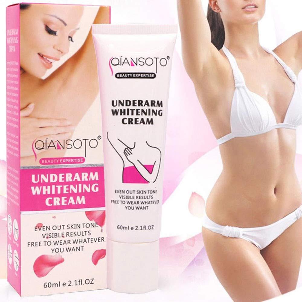 Underarm Skin Lightening Cream, Intimate Area Dark Spot Corrector Whitening Cream for Body, Underarms, Armpit, Dark Knees, Legs and Inner Thigh, 60ML