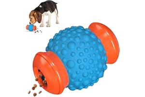 BoYoYo Interactive Dog Toys Treat Dispenser - Slow Puzzle Feeder for Large Dogs, Durable Rubber Chew Toys, Mental Stimulation for Anxiety Relief & Boredom