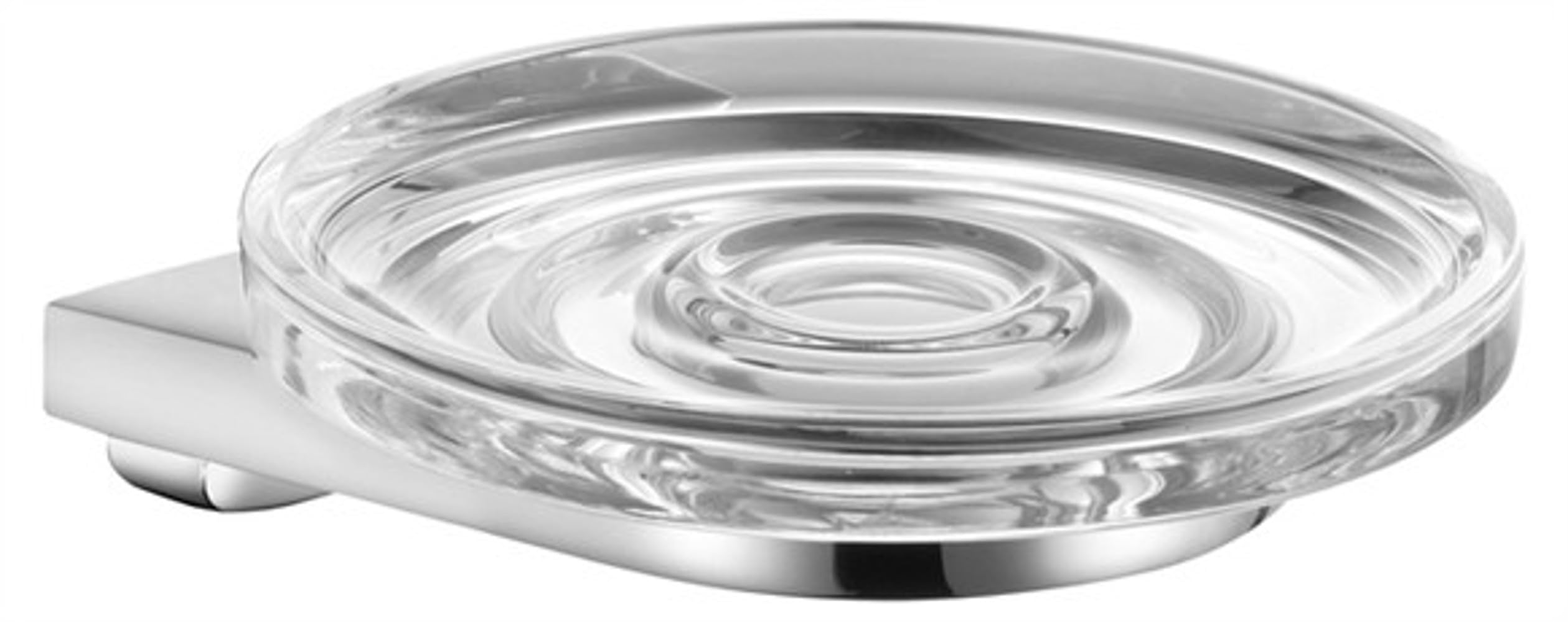 Keuco 12755019000 Soap Holder with Crystal Soap Dish - Chrome