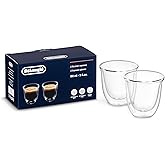 DeLonghi 3oz Espresso Double Wall Thermal Glasses, Set of 2