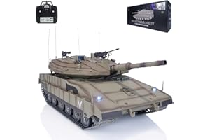 WHEELFUN Heng Long 1/16 Military RC Tank IDF Merkava MK IV Metal Tracks Road Wheels Idlers Pro Edition