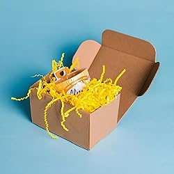 Zankubom 1/2LB Lemon Yellow Crinkle Cut Paper Shred