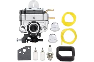 SOOGE 753-06258A Carburetor for Ryobi RY252CS RY253SS RY251PH RY254BC 2 Cycle 25cc Gas String Trimmer Craftsman MTD Cultivator Edger Engine Carb with Air Filter Tune-Up Kit