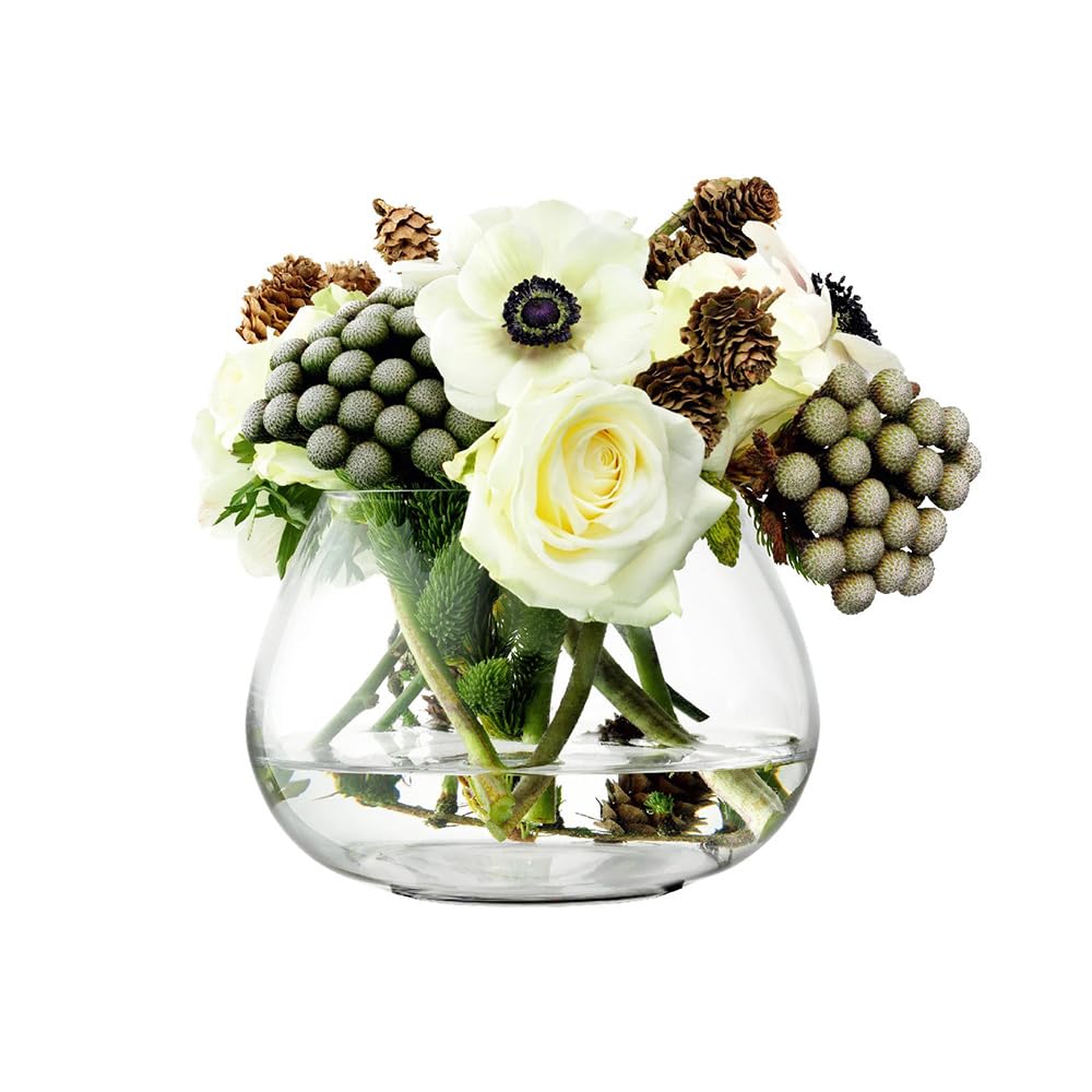 LSA International Flower Table Arrangement Vase H11.5cm Clear | 1 Unit | Mouthblown & Handmade Glass | FW16