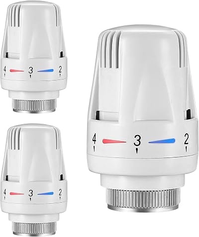 LJAPPLIED Thermostatic Radiator Head 3 Pack M30x1.5 Smart Valve Replacement