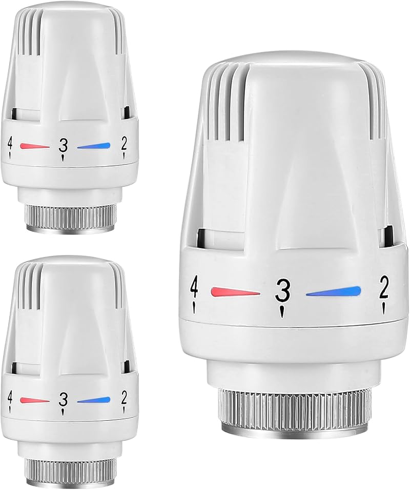 LJAPPLIED Thermostatic Radiator Head 3 Pack M30x1.5 Smart Valve Replacement