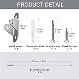 Vobulafy Furniture Straps 12 Packs Anti Tip Wall Anchors for Cabinets view 5