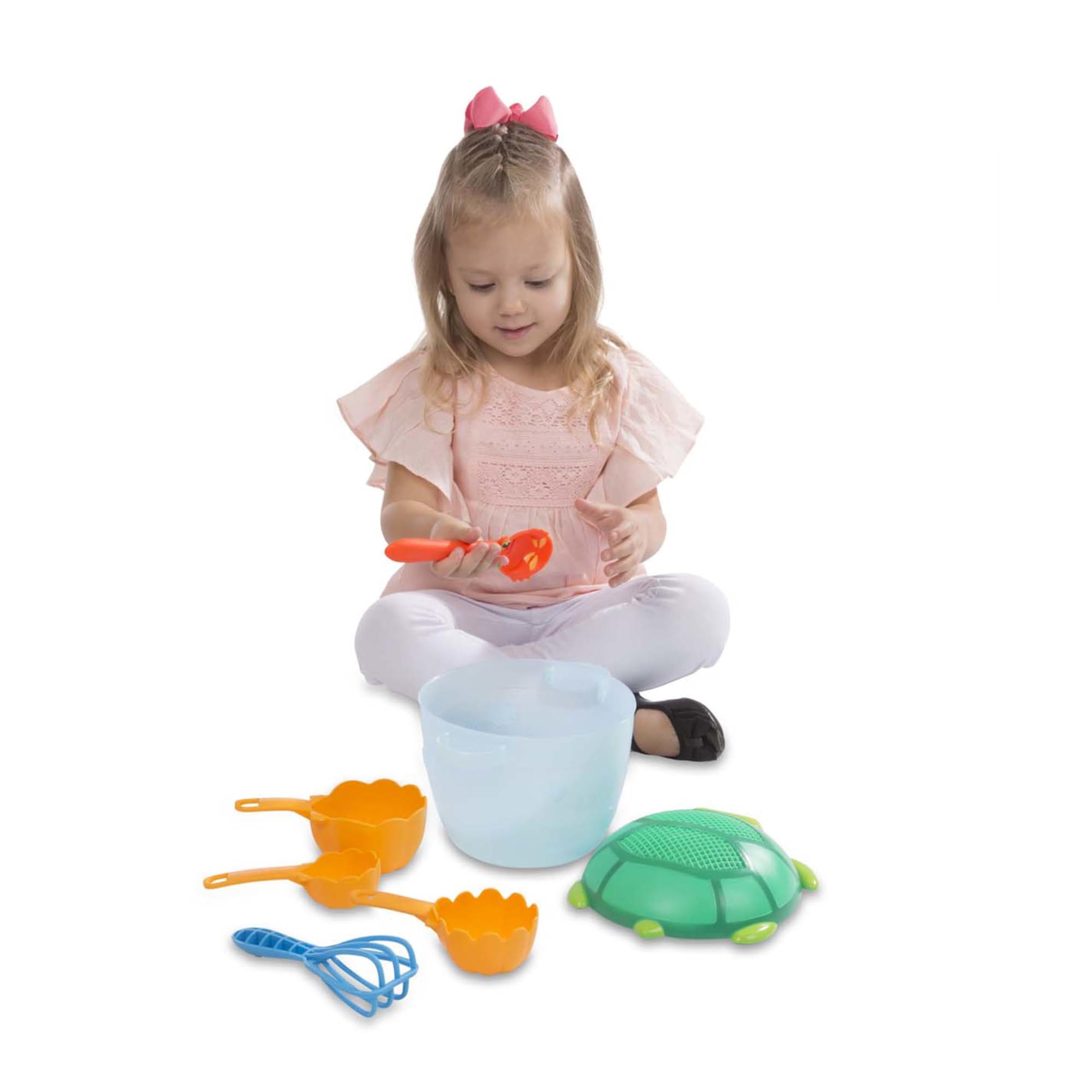Melissa & Doug Sunny Patch Seaside Sidekicks Sand Baking Set-Beach Toy, Outdoor Play for Kids Ages 3+