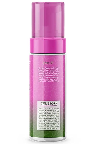 MIELLE RICE WATER & ALOE VERA BLEND BRAID SET FOAM 7.5 FL OZ (PACK OF 2)