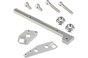 WMPHE LS Throttle Cable Bracket Adjustable 102mm Compatible with Sheet Metal Intake Manifold Aluminum Chevy 4.8 5.3 5.7 6.0 Corvette Camaro Pontiac Replacement for 551446 LS1 LS2 LS6