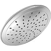 Moen Chrome Bathroom 8-Inch Wide Fixed Rainfall Showerhead, 6345