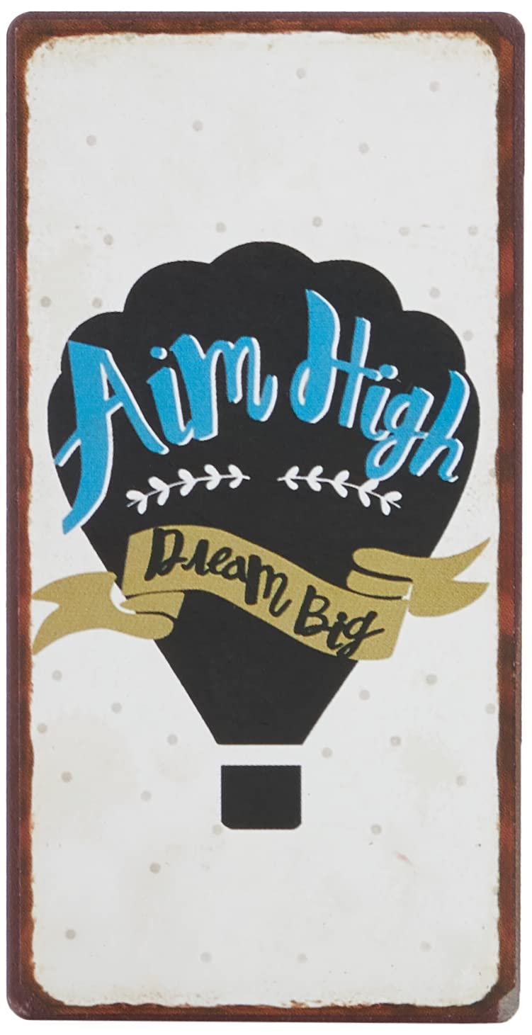 Decorative Fridge Magnet for Home Aim high, dream big 5cm x 10cm