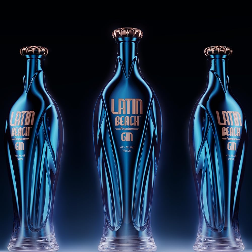 Latin Beach Gin 700ml – fruchtig, spritzige Zitrone | Aromen von Maracuja, Mango und Papaya | Italienischer Gin mit tropischem Flair | 1x 700ml | 41% Vol. 6