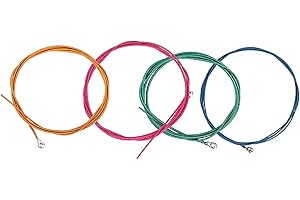 Neon Bass Strings Piccolo Bass Strings 12×10×1 1.16mm 1.44mm 2.0mm 2.54mm .046-.100 4 String Colorful Electric Bass String In