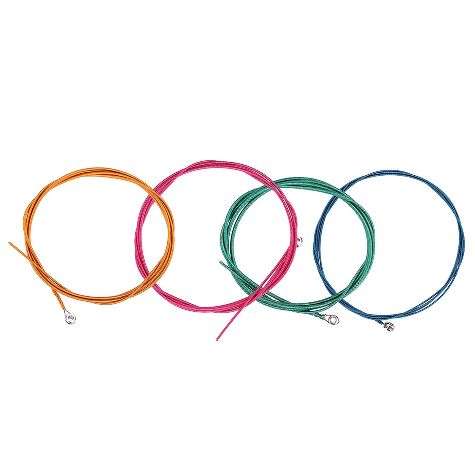 Neon Bass Strings Piccolo Bass Strings 12×10×1 1.16Mm, 1.44Mm, 2.0Mm, 2.54Mm .046-.100 4- String Colorful Electric Bass Strings Instrument