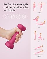 SONGMICS Dumbbells Set 2 x 4 kg Hex Non-Slip Neoprene Coated Blue SYL908Q01 view 4