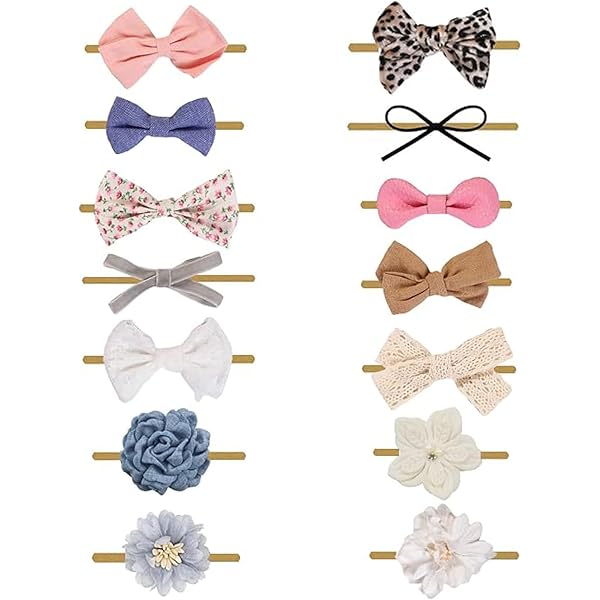10 Pcs Floral Printed Hair Bow Clips For Baby Girls & Toddlers – Non-Slip Alligator Barrettes Gift Set - View #3