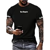 SOLY HUX Men's Summer Graphic Tees Letter Print Short Sleeve Crewneck T Shirt Casual Streetwear Tops