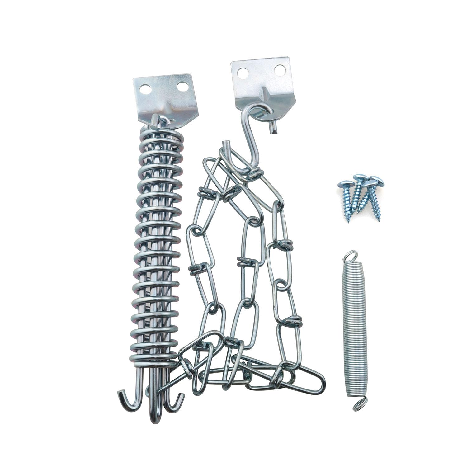 Photo 1 of YHXiXi Storm Door Chain Spring Screen Door Chain Storm Door Chain Safety Door Chain and Spring for Stop Front Screen Door Opening Prevent Storm Damage Heavy Duty Storm Door Hardware