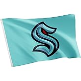 Desert Cactus Seattle Kraken Flag NHL 100% Polyester Indoor Outdoor 3x5 feet National Hockey League Team Flags (Design #2)