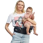 Sunnors Hip Baby Seat Carrier-Ergonomic Infant Carrier Waist Seat for Newborn to Toddler (0-36Months) Adjustable Waistband with Pockets