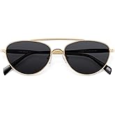 VANLINKER Polarized Trendy Aviator Metal Cat Eye Sunglasses for Women Men Retro Vintage Shades VL9868