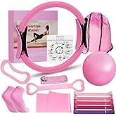 Home Pilates Kit for Women - 12 inch Pilates Ring, 9 inch Ball & Resistance Bands Set, Complete Pilates Equipment with Figure 8 Band, Hip Belt & Accessories for Beginners' Home Workouts