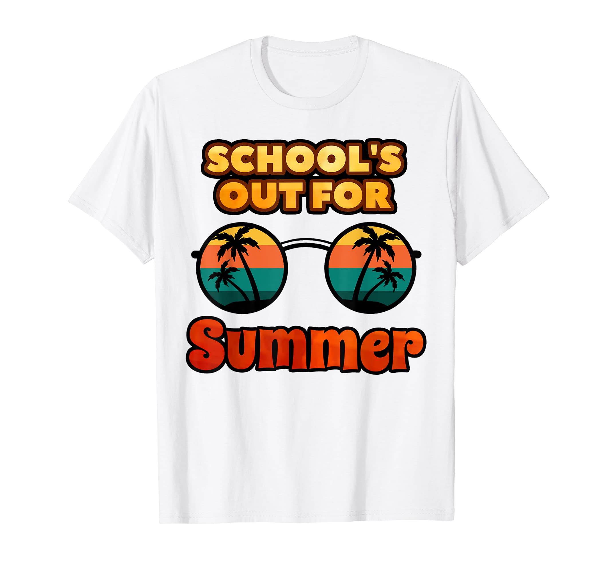 Last Day Of School Hippie Schools Out Summer Teacher Student T-Shirt