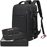 BANGE 45L Carry On Backpack, Weekender Travel Backpacks, 17.3 inch Laptop Back Pack Business Expandable Bag for Men and Women… (Blake45L（with3cubes)…