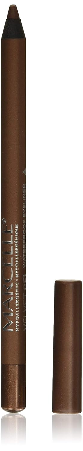 Marcelle Velvet Gel Waterproof Eyeliner, Bronzed Goddess, Hypoallergenic and Fragrance-Free, 0.04 oz