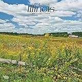 Illinois, Wild & Scenic 2019 12 x 12 Inch Monthly Square Wall Calendar, USA United States of America Midwest State Nature (Multilingual Edition) by 