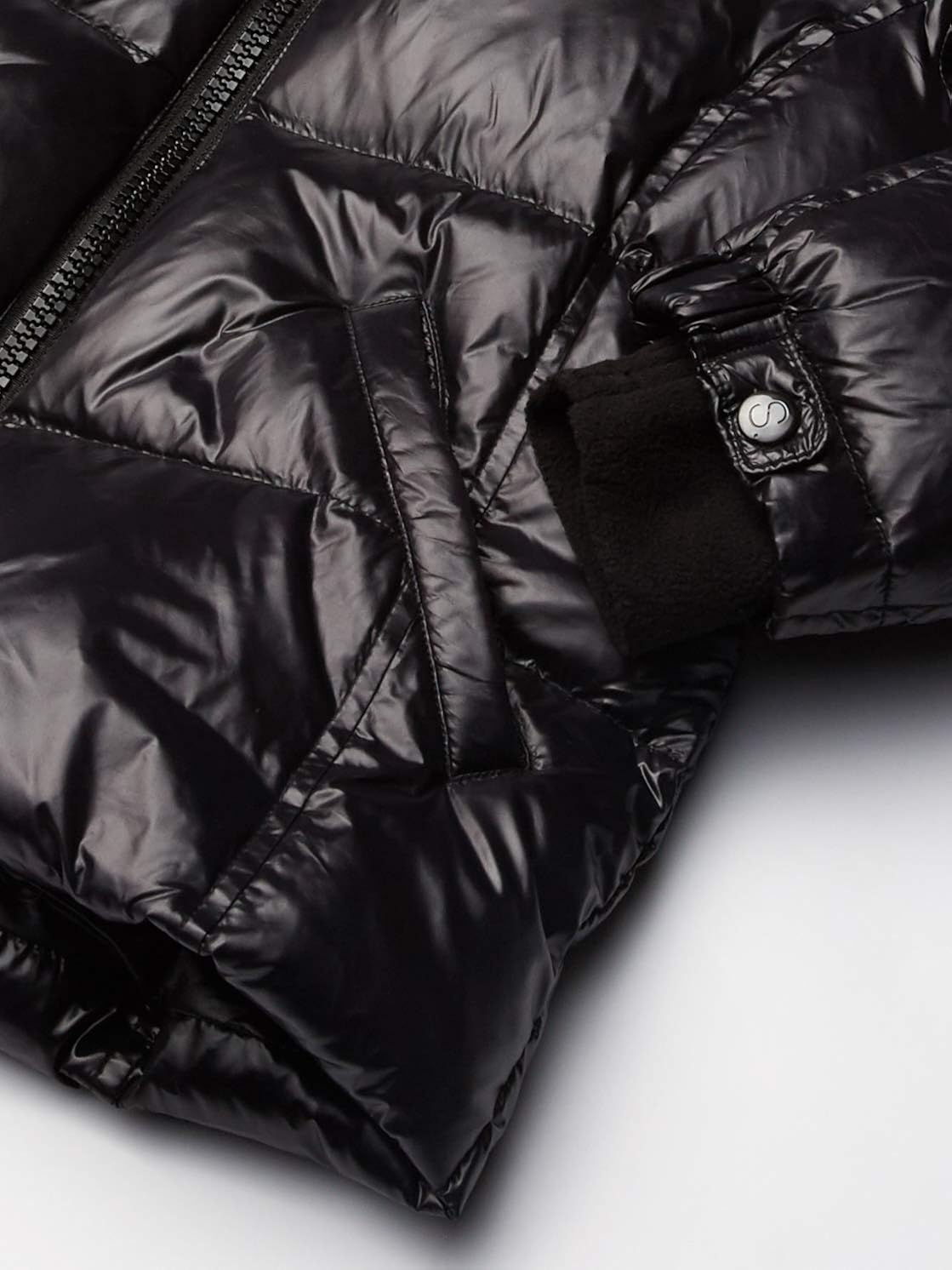 S13 girls Faux Fur Mogul Down Puffer: Clothing