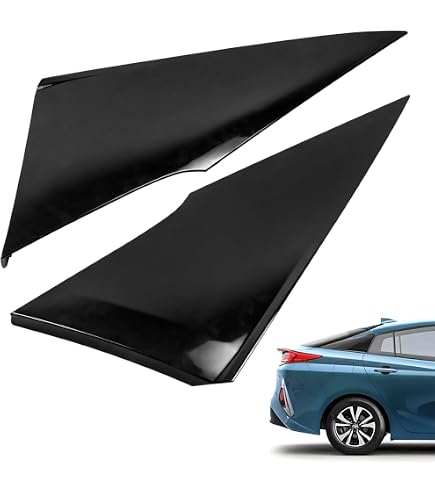 PIT66 Rear Quarter Window Moldings For 2016-2018 Toyota Prius – Left & Right (62505-47012 / 62506-47012)